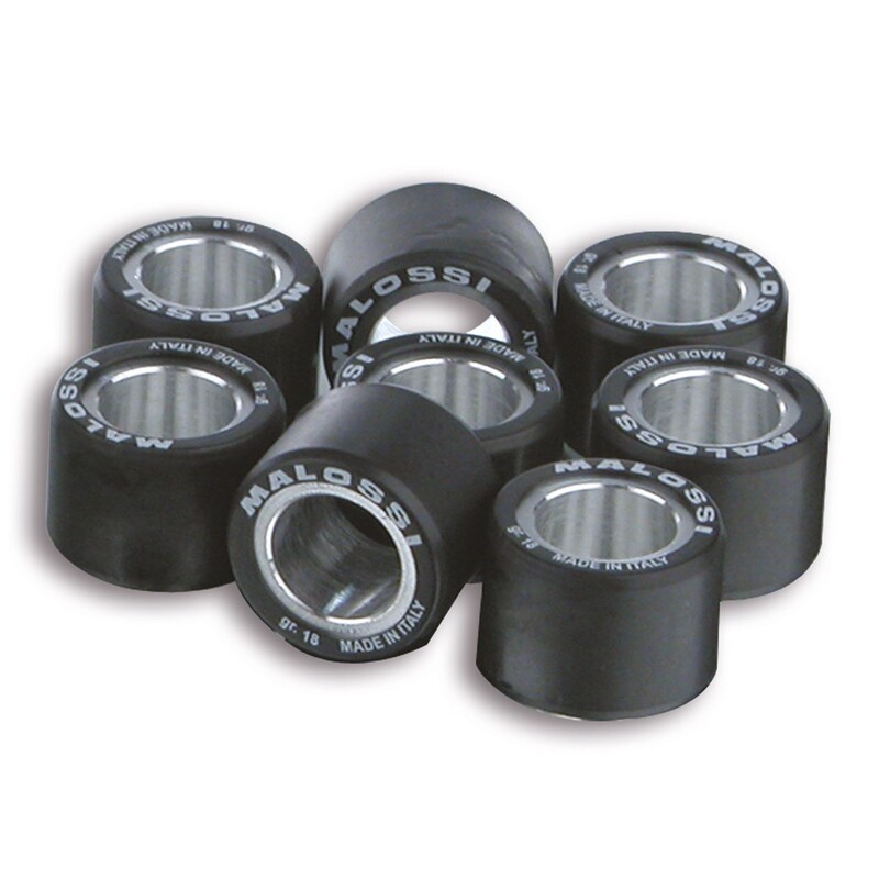 Jeu de galets MALOSSI 28,2x19,9mm 28gr de variateur pour galet scooter 8 pièces