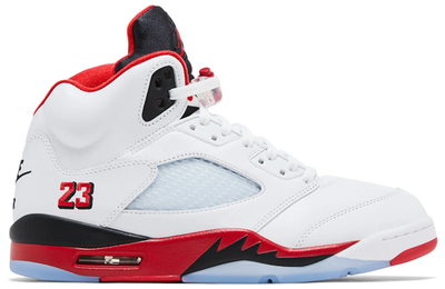 シューズ(男性用) NIKE AIR JORDAN 5 RETRO FIRE RED Air Jordan 5 Retro Fire Red Black Tongue – WOODstack