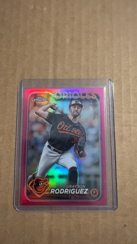2024 Topps Chrome - Grayson Rodriguez #268 Pink Refractor - Picture 1 of 2