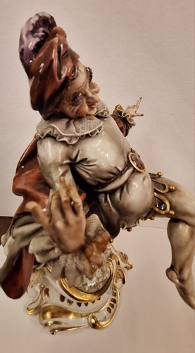 Antonio Borsato Made In Italy Porcelain Figurine " The Jester " - Picture 9 of 23