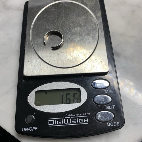 Sterling Silver Bead Band Toe Or Half Finger Ring 925 VTG - Picture 6 of 6