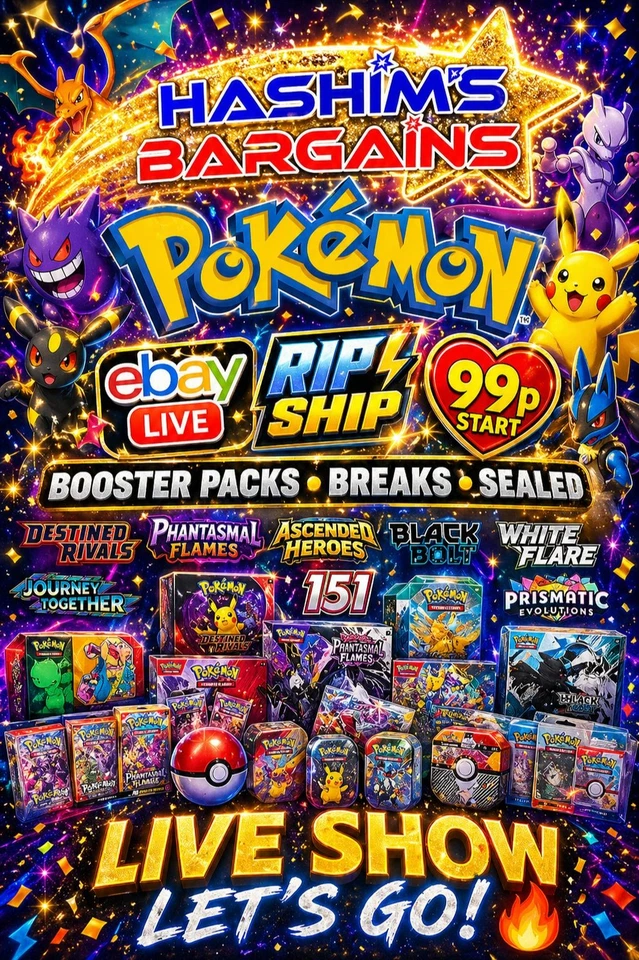 POKEMON TCG BOOSTER PACKS BREAKS SEALED AND MORE!! LIVE SHOW LET'S GO!!💫