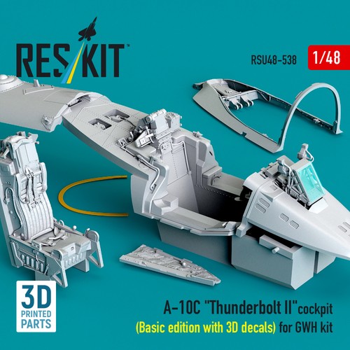 Reskit RSU48-0538 1/48 A-10C Thunderbolt II cockpit Basic edition GWH kit - Picture 2 of 4