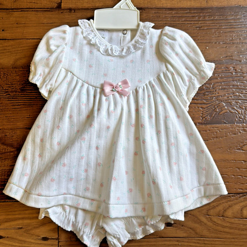 Vintage Carter's 6-9 Month Little Rose Floral 2 piece Baby Girl Cottagecore