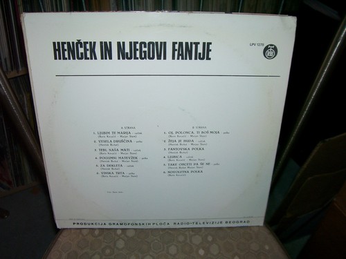 HENCEK IN NJEGOVI FANTJE, Button Box, Polka Music, RTB # 1278 - Bild 2 von 2