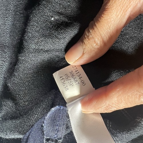 Banana Republic Sweater Men’s Medium Black Silk Cashmere V Neck Vtg - Picture 8 of 8