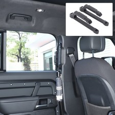 Black Aluminum Rear Seat Pillar Handle Grab For Land Rover Defender L663 2020-24