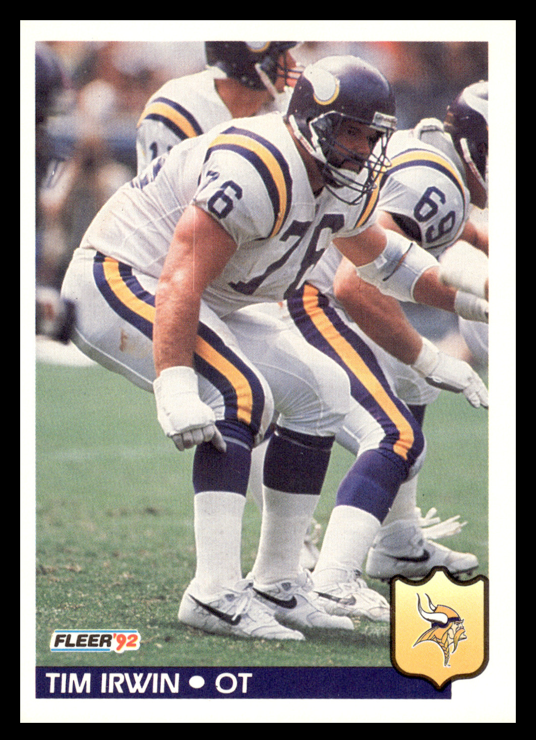 1992 Fleer Tim Irwin #245 Minnesota Vikings NFL Football Base Set