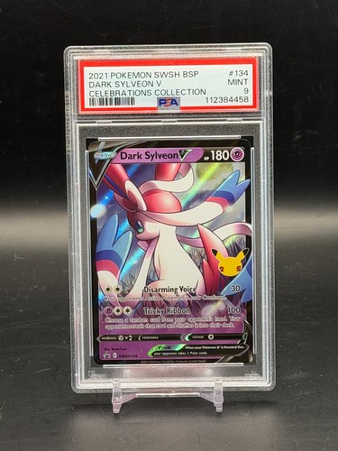 PSA 9 MINT Dark Sylveon V Celebrations Collection Holo Pokemon SWSH134 - Picture 1 of 2