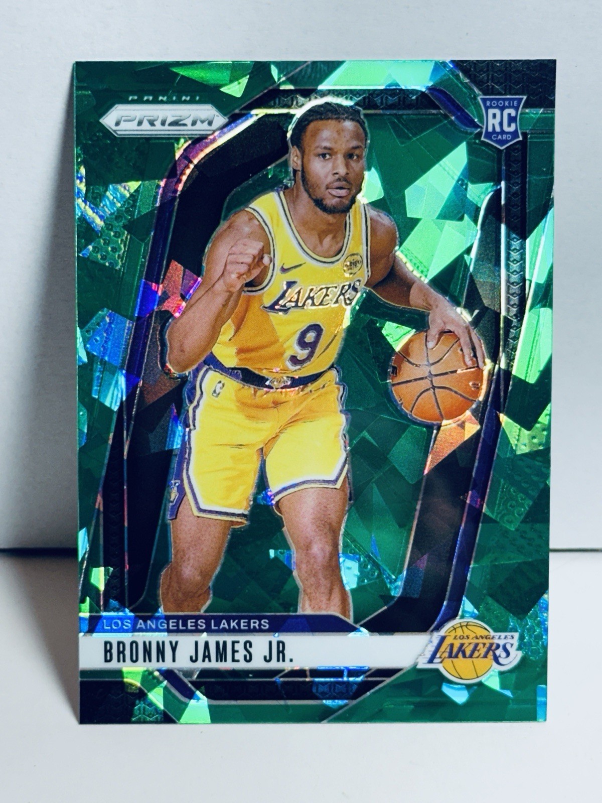 2024-25 Panini Prizm Bronny James Jr. #243 RC Rookie Green Ice
