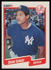 1990 FLEER OSCAR AZOCAR RC NEW YORK YANKEES #U-111