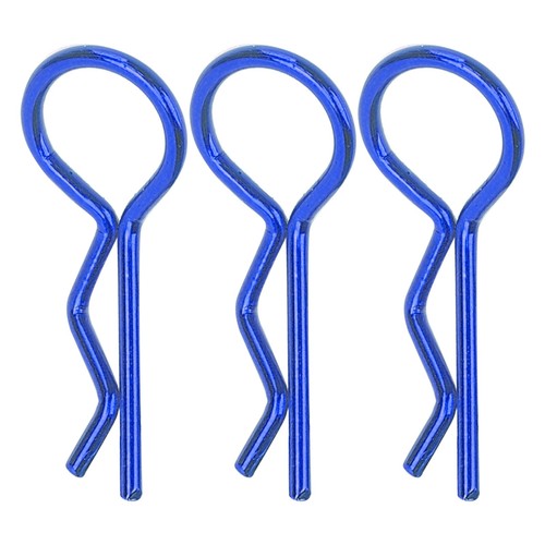 BLUE 10Pcs RC Car Shell Clip RShape Metal Body Clips Pins For 1/5 1/6 1/8 FF - Picture 12 of 22