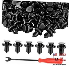 100pcs Nylon Bumper Fastener Rivet Clips 10mm Plastic Rivet Retainer Clips