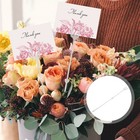 160 Pcs Floral Accessories Flower Bouquet Card Holders for Flowers