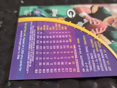 BRETT FAVRE REFRACTOR 1999 Topps Stadium Club Chrome HOF Football Card #62 - Picture 12 of 14