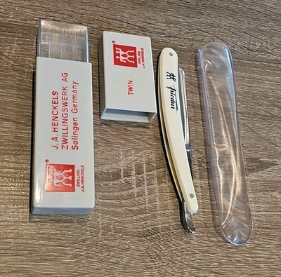 HENCKELS ZWILLING 西洋カミソリ 72 1/2 ほぼ未使用 J.A.HENCKELS Zwillingwerk Friodur AG Straight Razor 72 1/2