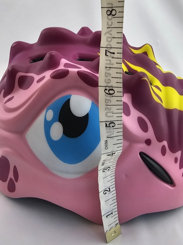 Apusale Kinder Dinosaurier Fahrradhelm - hellrosa, Größe S (48-53 cm) - verstellbar - Bild 3 von 15