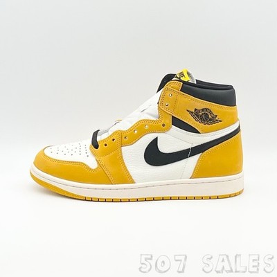 Nike Air Jordan 1 Retro High OG Yellow Ochre/Black-Sail DZ5485-701 - Men's Sizes