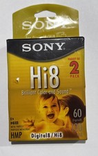 Sony Hi8 60 min Digital8 120 min Hi8 HMP Cassette Tape 2 Pack FACTORY SEALED