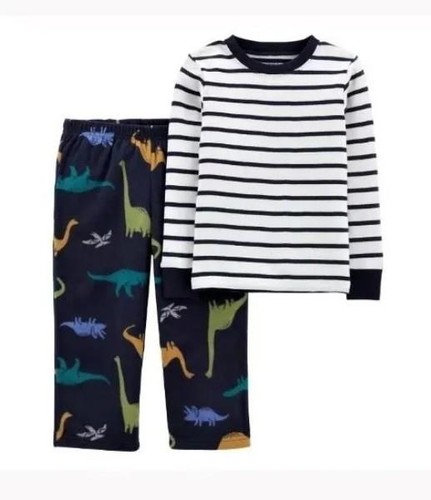 Carters Jungen Gr. 5 Dinosaurier-Druck eng anliegender Lounge-Pyjama 3-teiliges Set NEU Neu mit Etikett - Bild 2 von 7