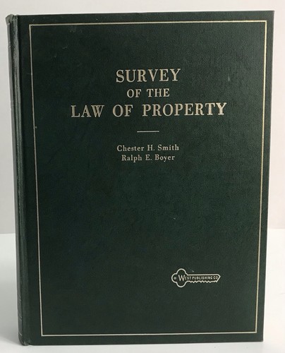 Survey of the Law of Property West Publishing Smith Boyer 2nd Edition Hornbook - Picture 2 of 15
