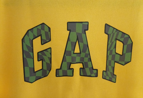 GAP Boys Logo T-Shirt Size M Age 8-9 Yellow Very Good Used Condition - Picture 2 of 5