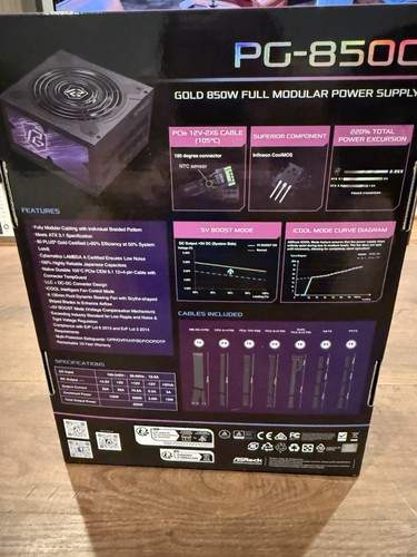 ASRock PG-850G Gold 850W Power Supply - Afbeelding 2 van 17