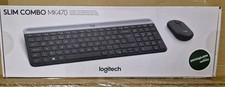 Logitech Logi Slim Combo MK470 Keyboard and Mouse Black UK Layout