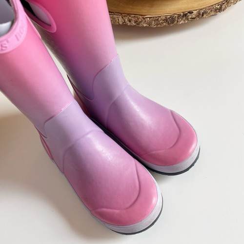 Bogs Kids Pink Ombré Rain Boots | Size 2 - Picture 4 of 7