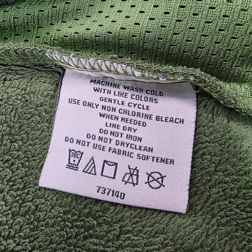 Double Diamond Mens Hooded Jacket Green Softshell Full Zip Fleece Fresh ReI Like - Picture 6 of 8