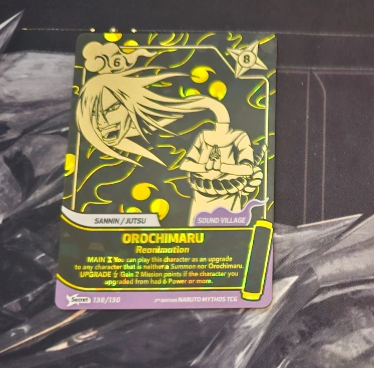 Orochimaru 138/130 Secret 2nd EDITION Naruto Mythos Tcg