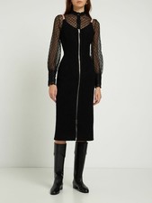 GUCCI V-Neck Stretch Wool Dress IT46 UK14 RRP £1,800 ($2,800) BNWT