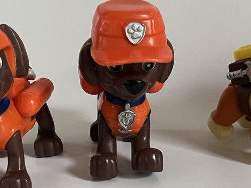 Lot of 4 Assorted PAW PATROL Figures Chase Rocky Rubble Super Pup 2.5" - Picture 3 of 7