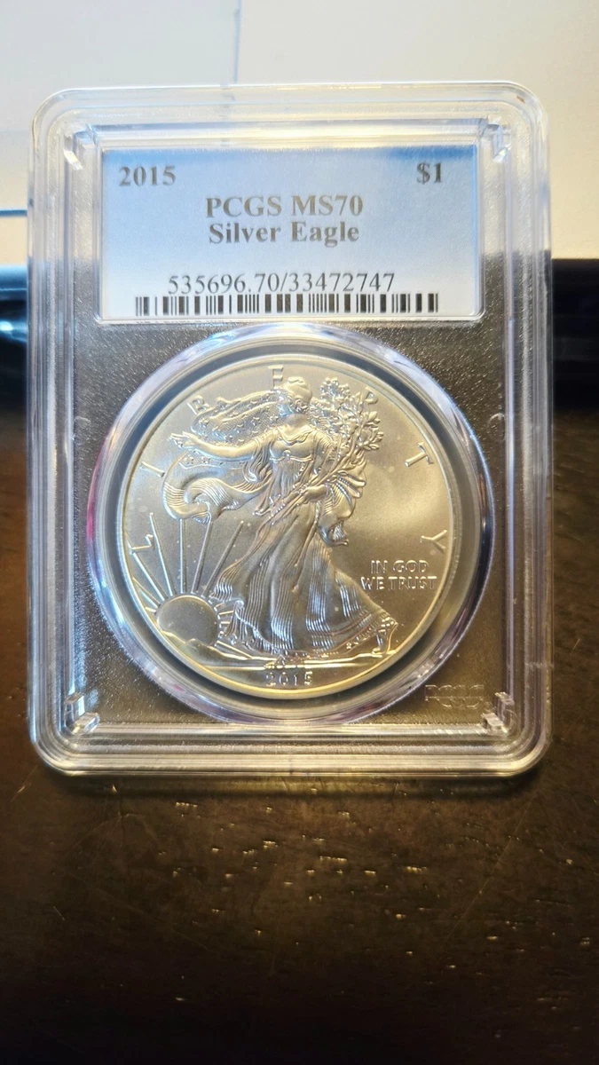 25+ American Eagle MS 70 Graded 2015 Silver Bullion Coins for sale