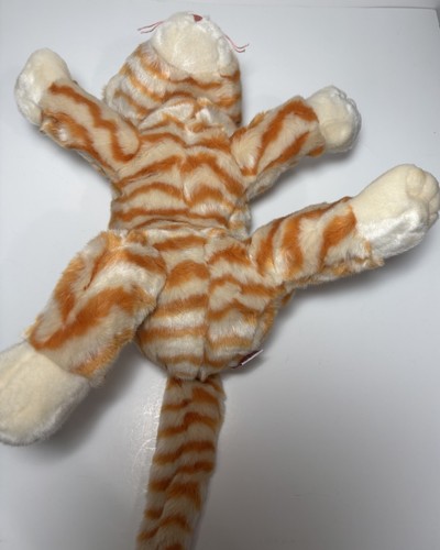 TY Beanie Buddies Amber Cat Baby 1999 Plush 11" w Tag Orange Stripe Kitty Tabby - Picture 8 of 15