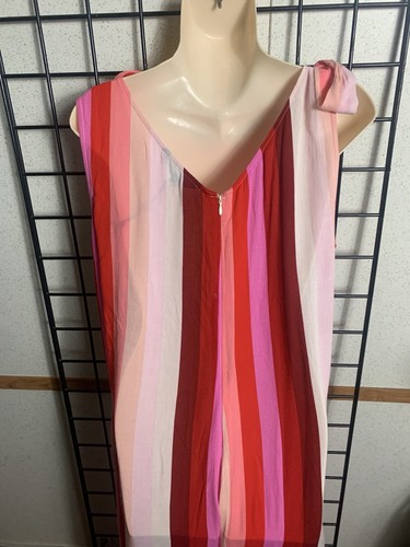 NWT CHARLIE B Crepe Jumpsuit with Shoulder Ties and Cropped Length Size L - Picture 6 of 9