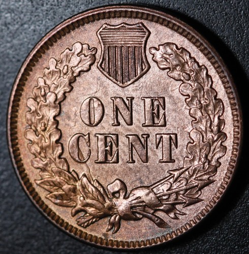 1888 INDIAN HEAD CENT - AU UNC - With LIBERTY & 4 DIAMONDS - AU UNC - Picture 2 of 2