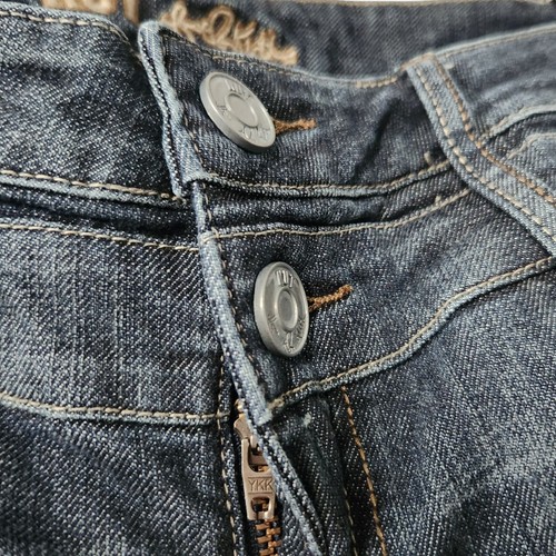 Kut From The Cloth Low Rise Dark Stone Wash Bootcut Denim Jeans Women's 6 Y2K - Picture 7 of 10