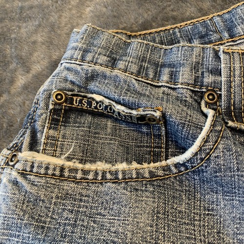 U.S. Polo Assn Jeans Carpenter Shorts Gr. 32 blau Baggy Vintage Y2K Jorts super verblassen - Bild 7 von 17