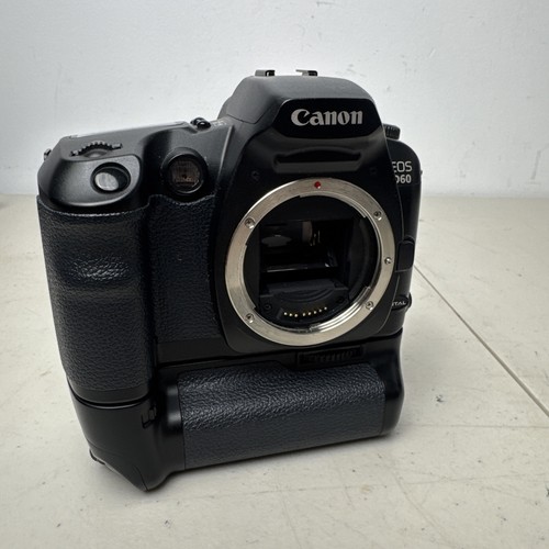 Canon EOS D60 6.3MP Digitale Spiegelreflexkamera nur Gehäuse und Batteriegriff getestet funktioniert