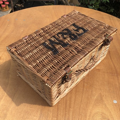 Cesta de mimbre Fortnum & Mason pequeña 40 cm x 25 cm x 17 cm - Imagen 2 de 6