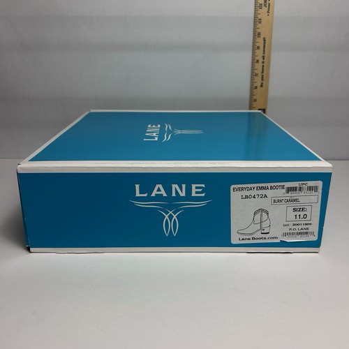 Lane Everyday Emma Bootie Burnt Caramel Damen 11 Neu im Karton Leder Westernstiefel - Bild 2 von 12