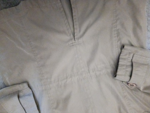 Womens L Classic Elements Snap Zip Tan Removable Hoody Warm Jacket Lined - Picture 9 of 10