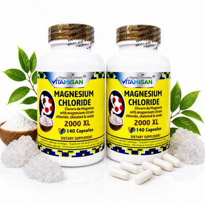 Organic Vitamins Magnesium Complex 2000mg Elemental Magnesium