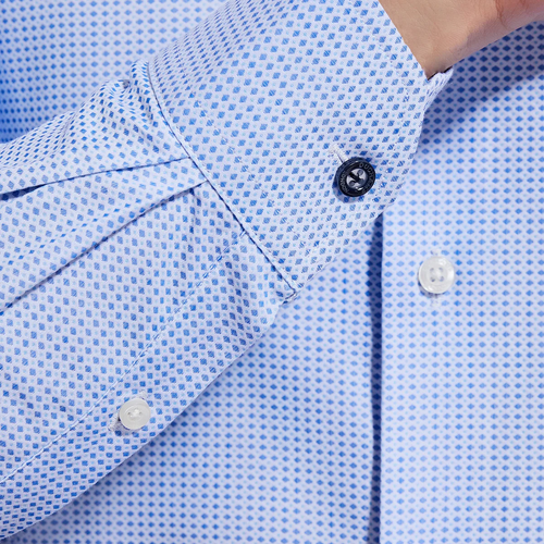 Duchamp Men's Tailored Fit Dress Shirt - Picture 17 of 58