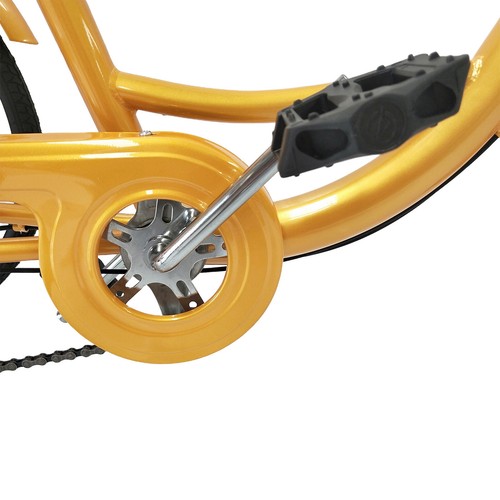 24" Yellow Tricycle 3Wheel 6-Speed Adult Bicycle Tricycle Trike Bike with Basket - Picture 14 of 24