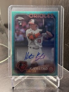 Heston Kjerstad - 2024 Topps Chrome - Aqua Refractor #142 /199 (RC)