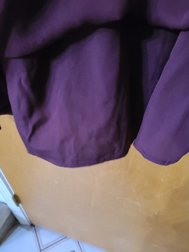 JOIE Designer Women Longsleeved Smock Top Lightweight Blouse, L Burgundy Red NWT - Bild 5 von 7