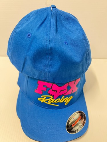 Fox Racing Youth Flexfit Hat Fox Castr Junior Cap Royal Blue Limited Edition - Picture 7 of 11