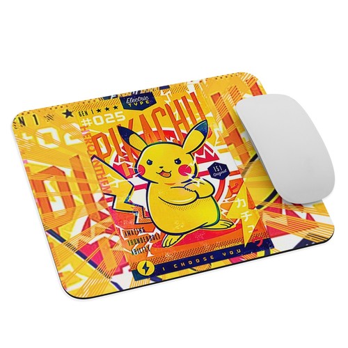 Pikachu Pokémon ピカチュウ - Tappetino Mouse NUOVO 9,5" x 7,75" Antiscivolo Gaming Laptop - Foto 1 di 4